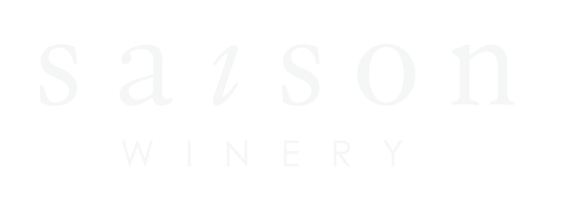 The logo for Saison Winery in white.